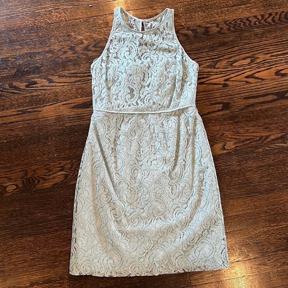 J.Crew Lace Cocktail Dress mint green